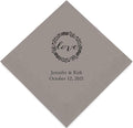 Weddingstar Personalized Printed Paper Napkins 3-Ply 50 Pack by WEDDINGSTAR