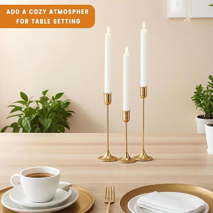 Brass Gold Candle Holder - Image 5