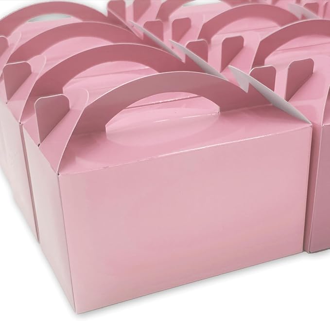 TIMESEEK 30-Pack Blush Pink Gable Treat Boxes by Unknown