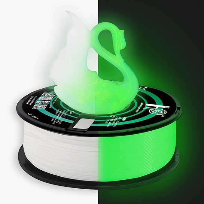 Glow in The Dark PLA Filament, 3D Printer Filament, PLA Filament 1.75mm by HP3DF