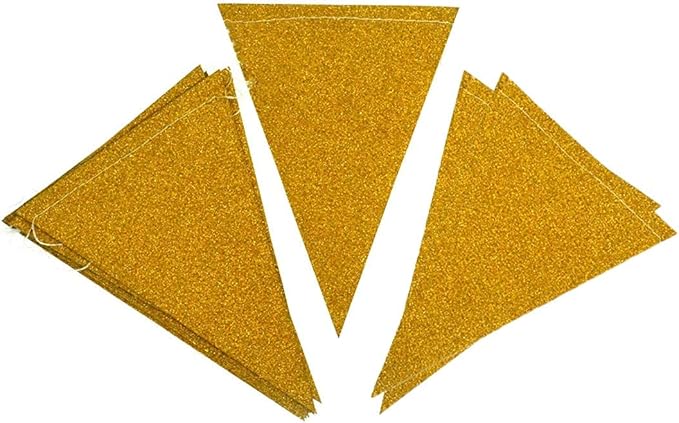 MerryNine Triangle Flag Bunting Banner, 3 Pack 30 Feet Vintage Style Pennant - Image 3