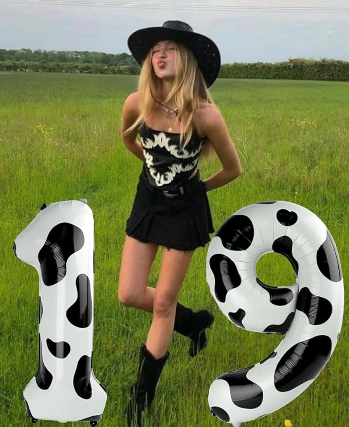 Cow Print 40 Inch Large Number 5 Birthday Balloon, Five 5th 15 25 35 50 55 - Image 6