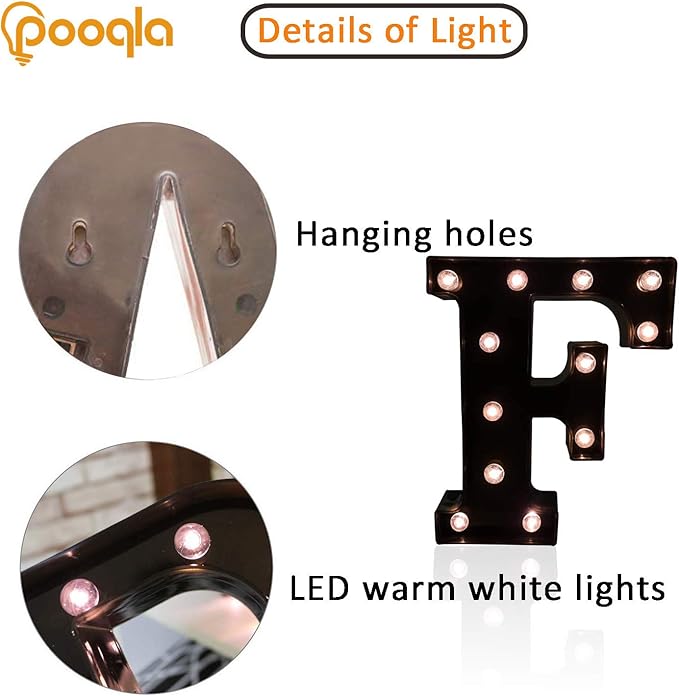 Decorative LED Illuminated Letter Marquee Sign - Image 2