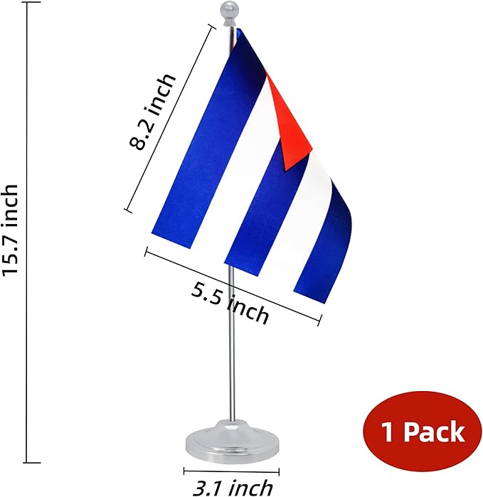 Cuba Desk Flag, Cuban Table Office Flag - Image 2