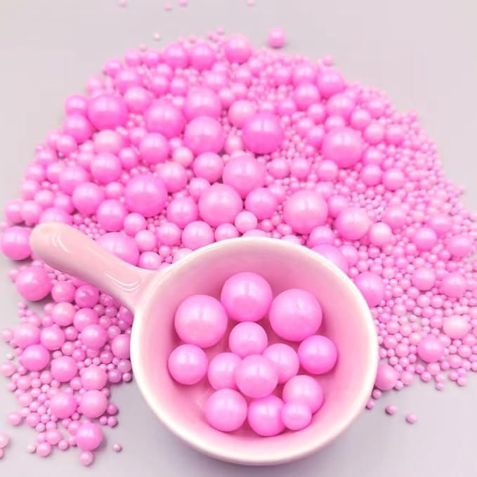 Edible Pearl Sugar Sprinkles Pink Candy Mixing Size Baking Edible Cake - Image 6