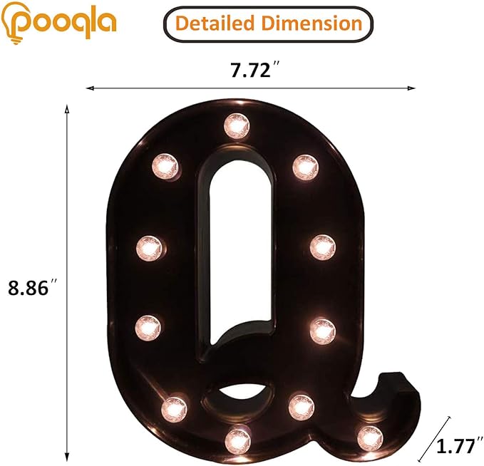Decorative LED Illuminated Letter Marquee Sign - Image 4