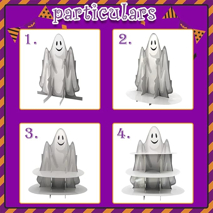 3-Tier Halloween Cupcake Stand Tower Halloween Castle Cake Stand Halloween - Image 3