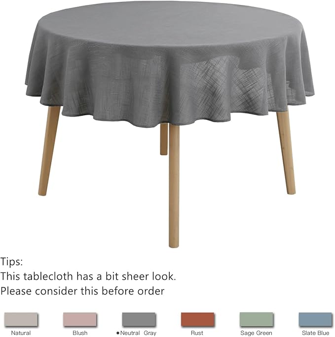 maxmill Lux Faux Linen Tablecloth - Image 4