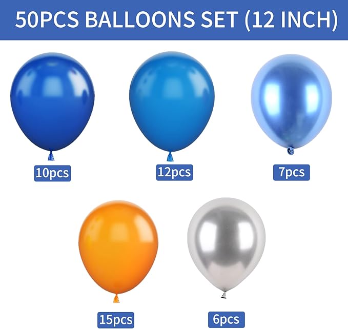 Blue and Orange Balloons - Image 2