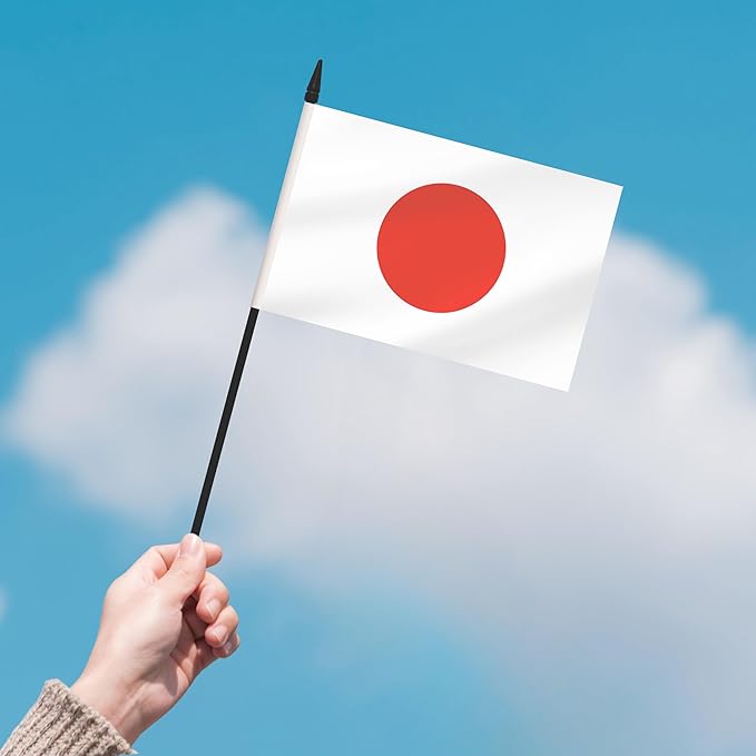 2 Pack Japan Desk Flag Set, Japanese Desktop Small Miniature Table Office Flag - Image 7