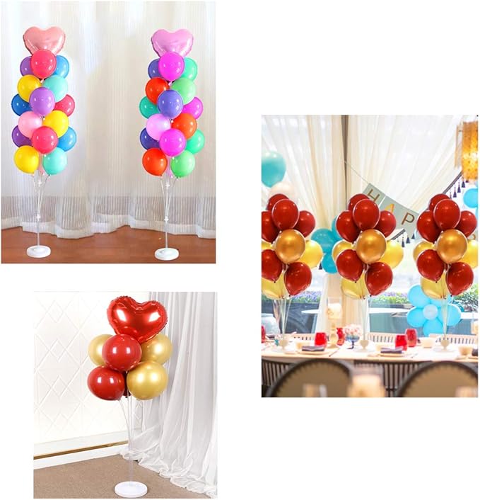 2 Sets Balloon Column Stand Kit 5.3 FT Adjustable Height Balloon Holder - Image 5