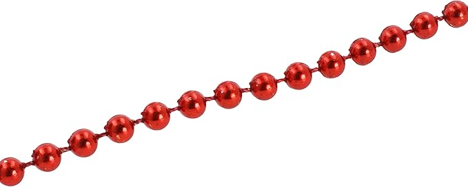 Mandala Crafts 4mm Faux Red Pearl Beads Roll - Image 2