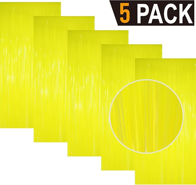 GOER 3.2 ft x 8.2 ft Metallic Tinsel Foil Fringe Curtains Party Photo Backdrop - Image 2