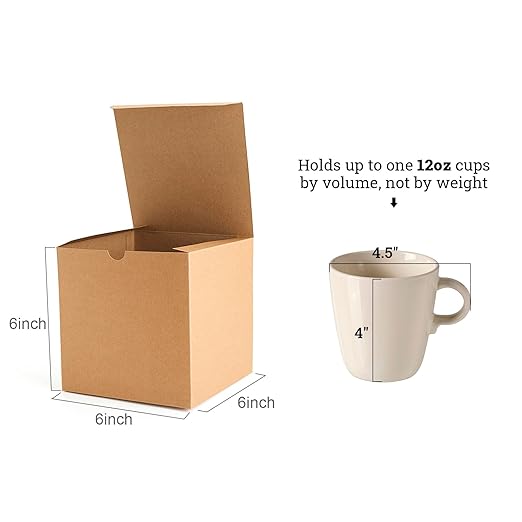 MESHA 6x6x6 Gift Boxes with Lids, Bridesmaid & Groomsmen Proposal, Party Favor - Image 2