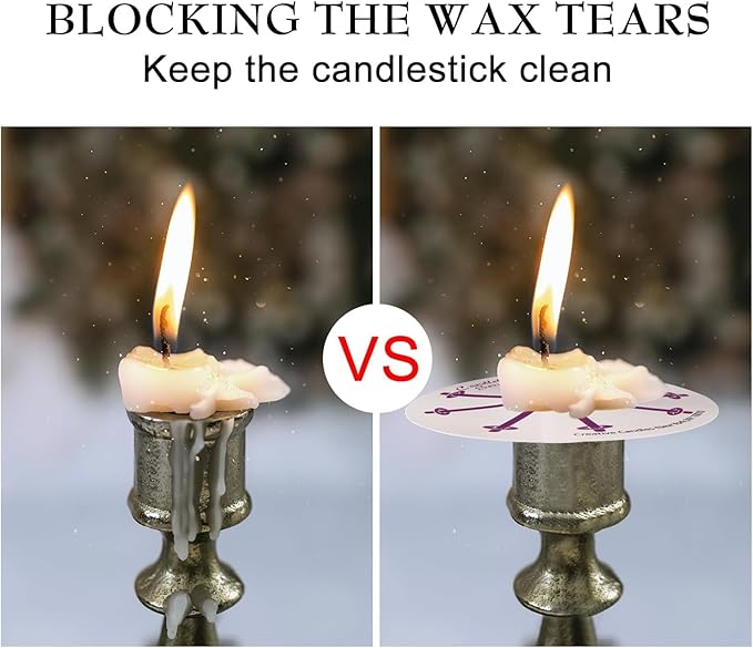 200 pcs Church Candles with Drip Protectors - Image 5