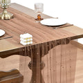 Joanlody Fall Pearl Table Runner 10ft Rustic Boho Tulle Table Runner by Joanlody