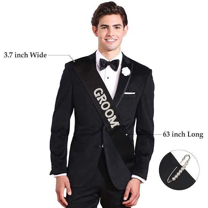 Yxiang Groom Sash, Bachelorette Party Sash, Groomie Sash Bridal Shower Gift - Image 2