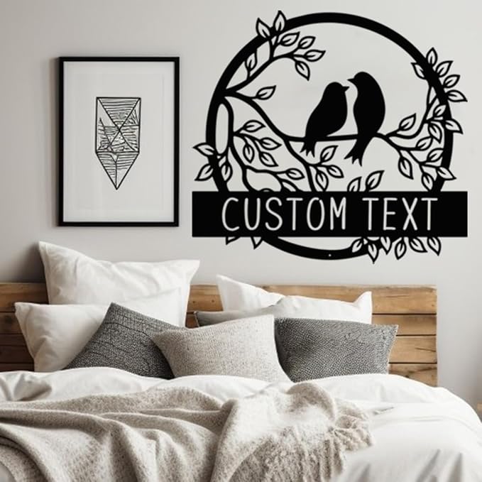 NAZENTI Personalized Metal Sign Love Bird Gift - Image 4