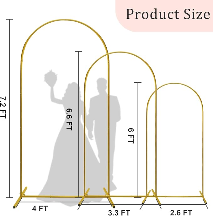 U+U Arch Backdrop Stand Set of 3 - Image 4