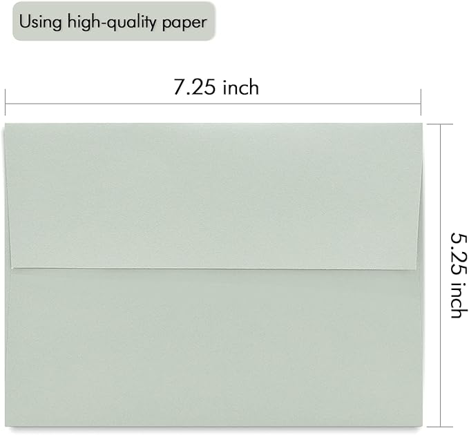 A7 Gray Invitation 5x7 Envelopes - Image 5