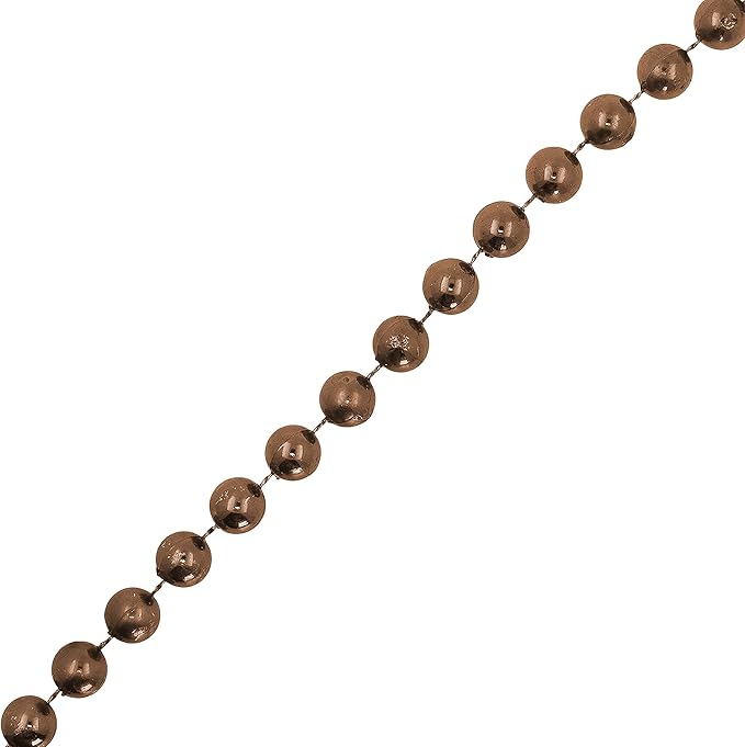 Mandala Crafts 6mm Faux Brown Pearl Beads Roll - Image 2