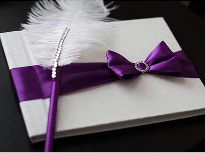1 Inch Regal Purple Satin Ribbon 50 Yards Solid Fabric Ribbons - Image 4