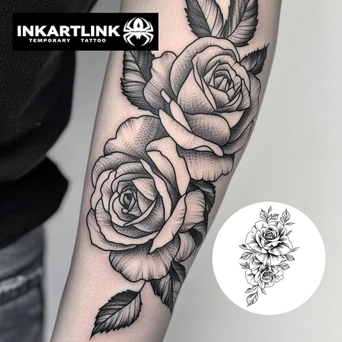 INKARTLINK Tattoo Tech, 2 Sheets Extra Large Semi Permanent Tattoo, Adult Art - Image 2