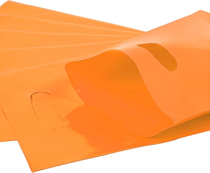 Orange 100 PCS Small Gift Bags, Treat Retail Pouches - Image 4