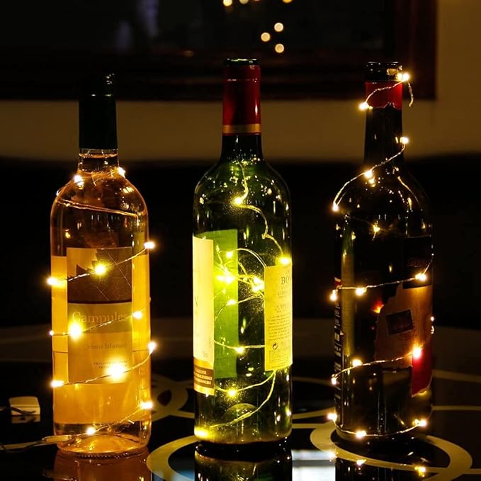 CYLAPEX 16 Pack Multicolor Fairy Lights, Battery Operated String Lights Micro - Image 4