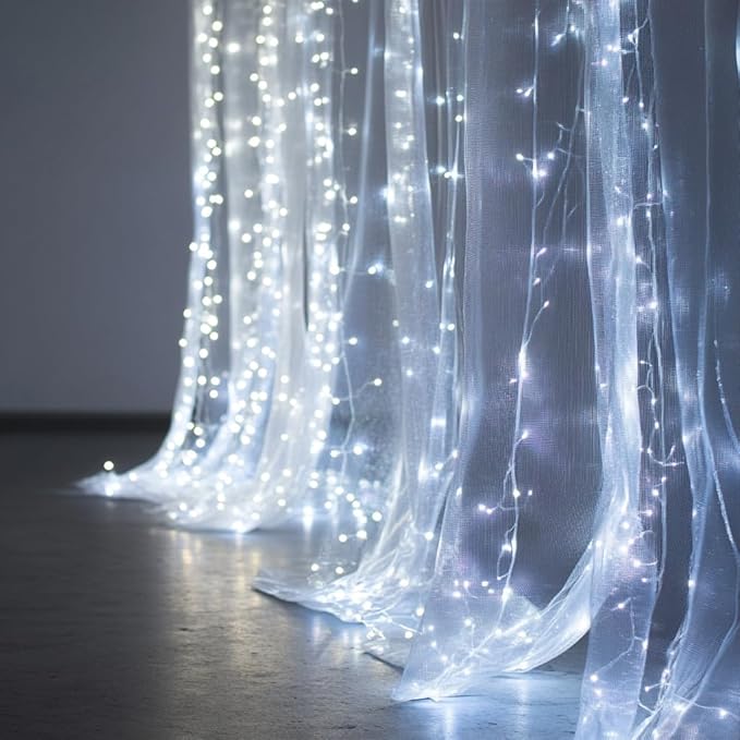 Fairy Curtain Lights, 300 LED Upgraded Tangle-Free Hanging Lights - Image 4