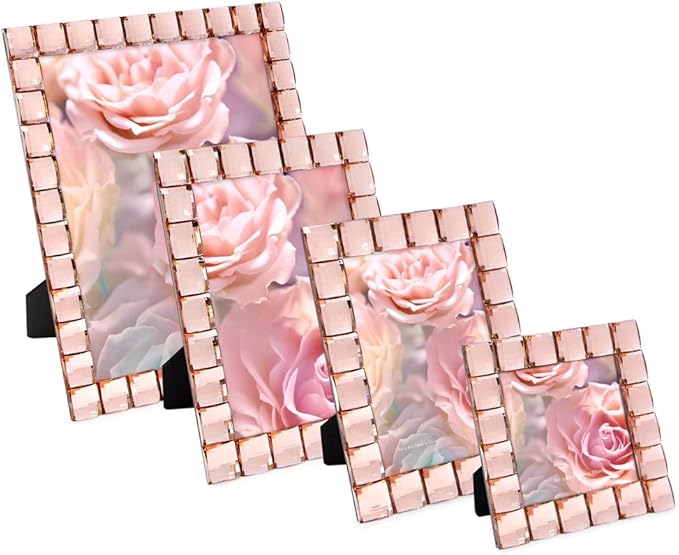 Isaac Jacobs Decorative Sparkling Jewel Picture Frame, Photo Display & Home - Image 4