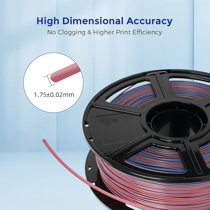 FLASHFORGE 3D Printer Filament Gradient Color Change PLA Filament 1.75mm - Image 3