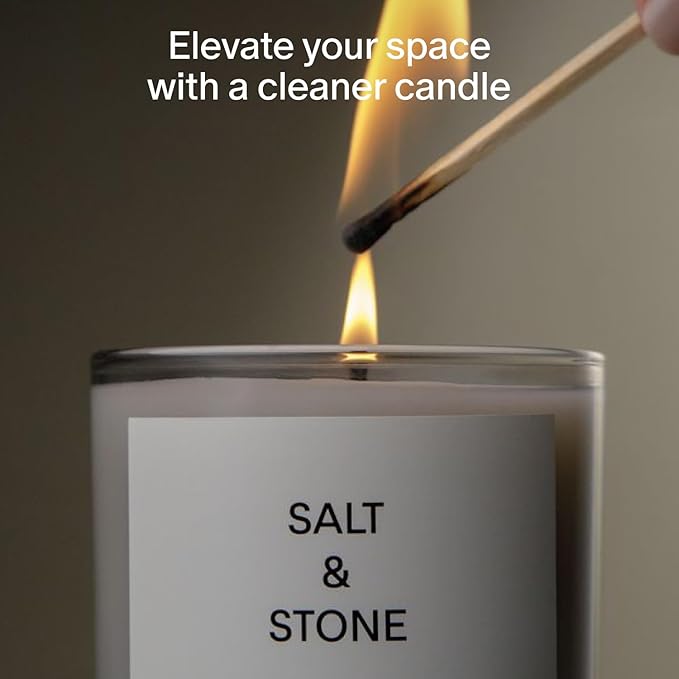SALT & STONE Scented Candle for Women & Men | Hand-Poured, Aromatic & Fragrant - Image 2