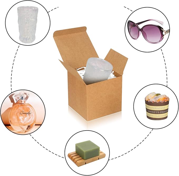 Brown Gift Boxes 5x5x5, 30 Pack Paper Gift Boxes - Image 4