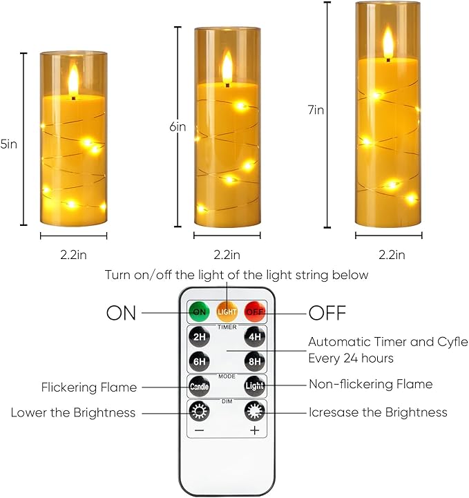 Homemory Flameless Candles - Image 6