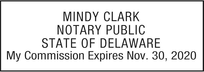 Notary Stamp for State of Delaware - Image 2