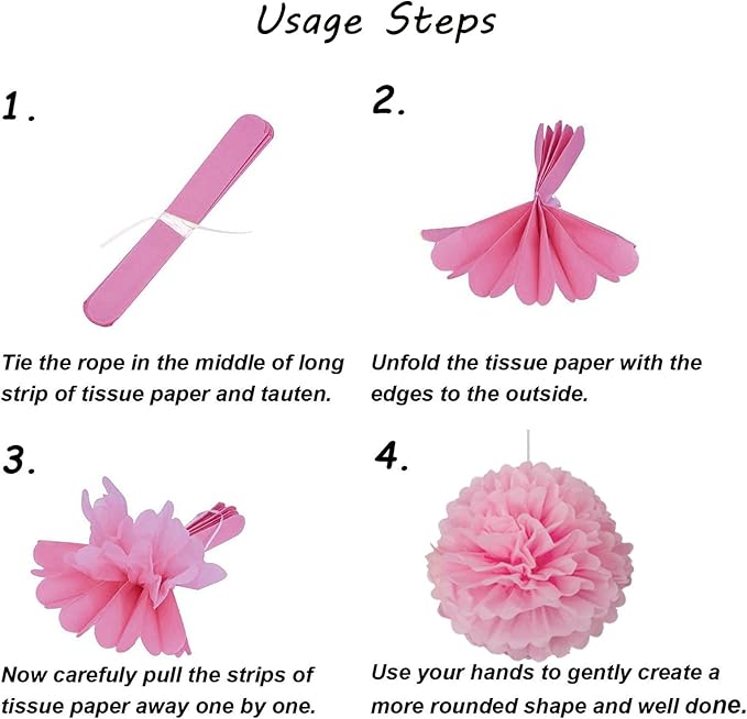 Capesaro Gold Paper Pom Poms - Image 3