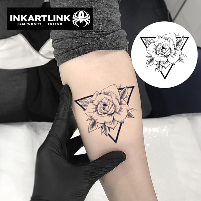 INKARTLINK Tattoo Tech, 2 Sheets Medium Semi Permanent Tattoo, Temporary Tattoos - Image 2