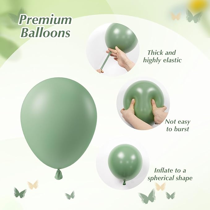Sage green Balloons - Image 3
