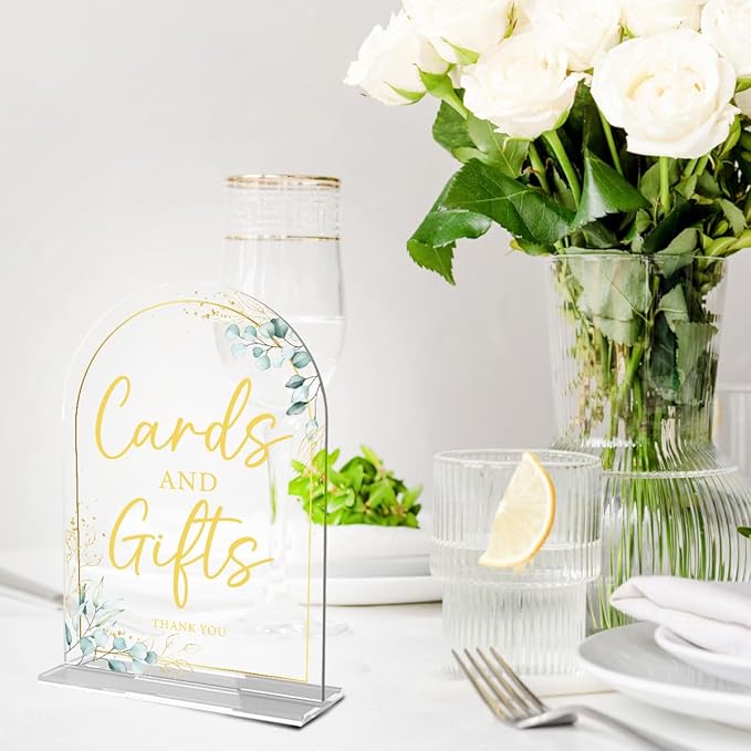 4-Piece Acrylic Wedding Sign Set - Image 3