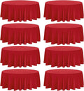 8 Pack Premium Round Tablecloth by Fivenl