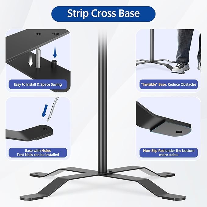EMART Backdrop Stand 10x8.5FT Photo Studio Adjustable&Lockable Background Stand - Image 4