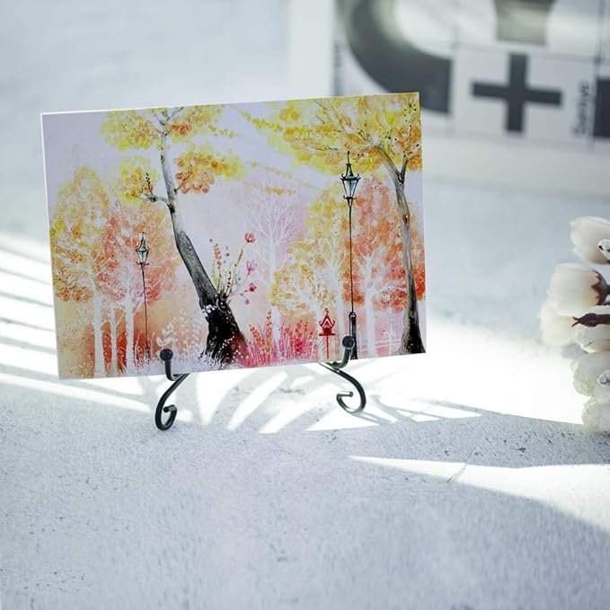 Iron Display Stand, Displays Picture Frames, Decorative Plates, Tablets and Art - Image 5