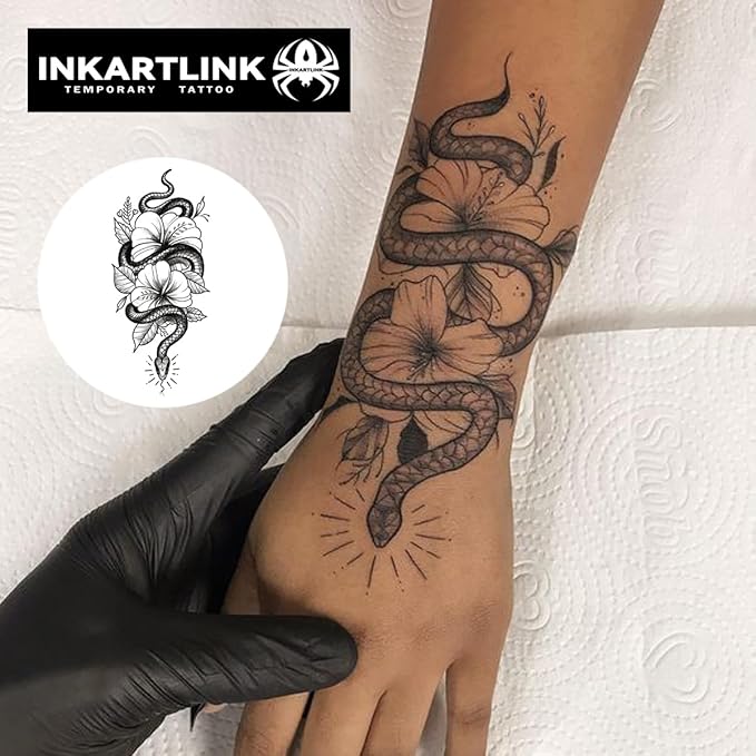 INKARTLINK Tattoo Tech, 2 Sheets Large Semi Permanent Tattoo, Temporary Tattoos - Image 2