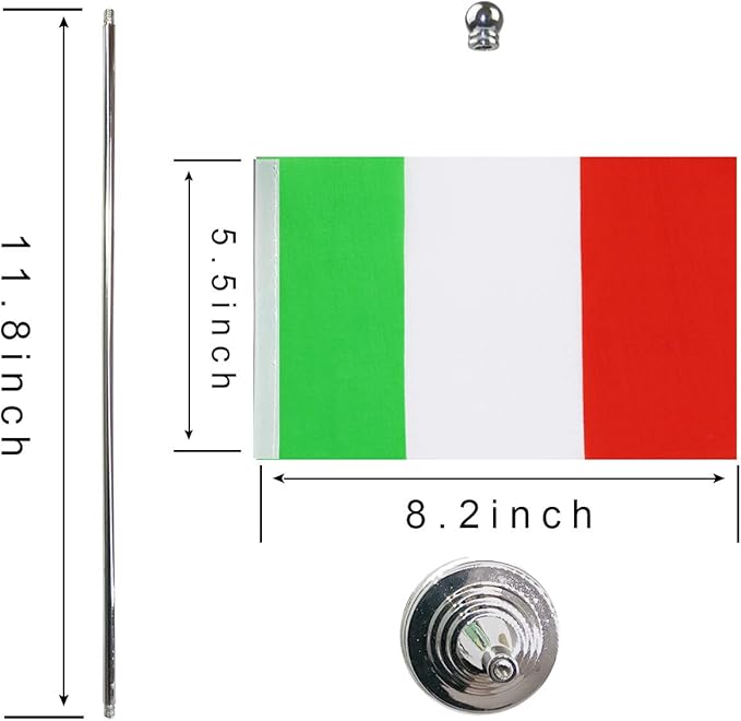 Italy Italian Flag Table Desk Flags, Office Flag, International World Country - Image 2