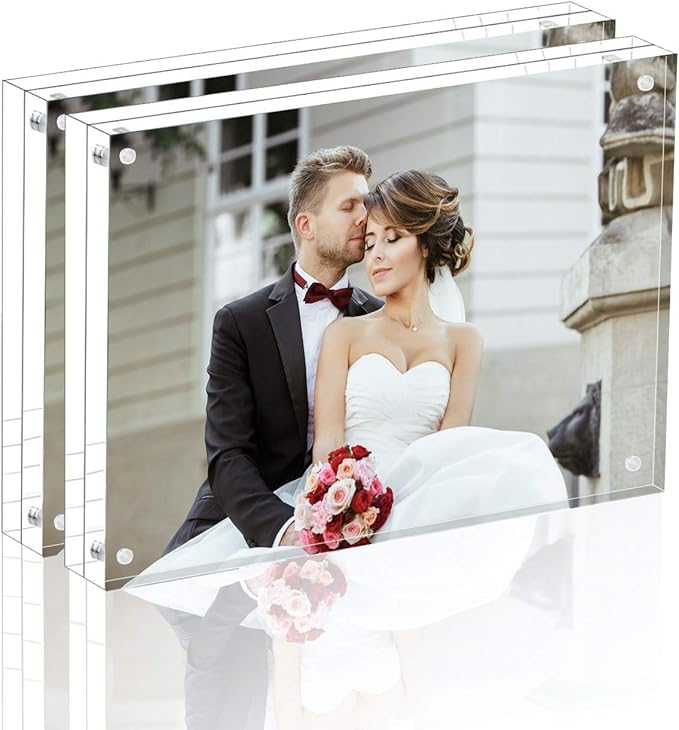 Magicool Premium Acrylic Photo Frame- Magnet Photo Frame -Double Sied Thick by Magicool