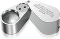 Leffis 40X Jewelers Loupe Magnifier Magnifying Glasses, LED/UV Illuminated by Leffis