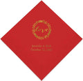 Weddingstar Personalized Printed Paper Napkins 3-Ply 50 Pack by WEDDINGSTAR