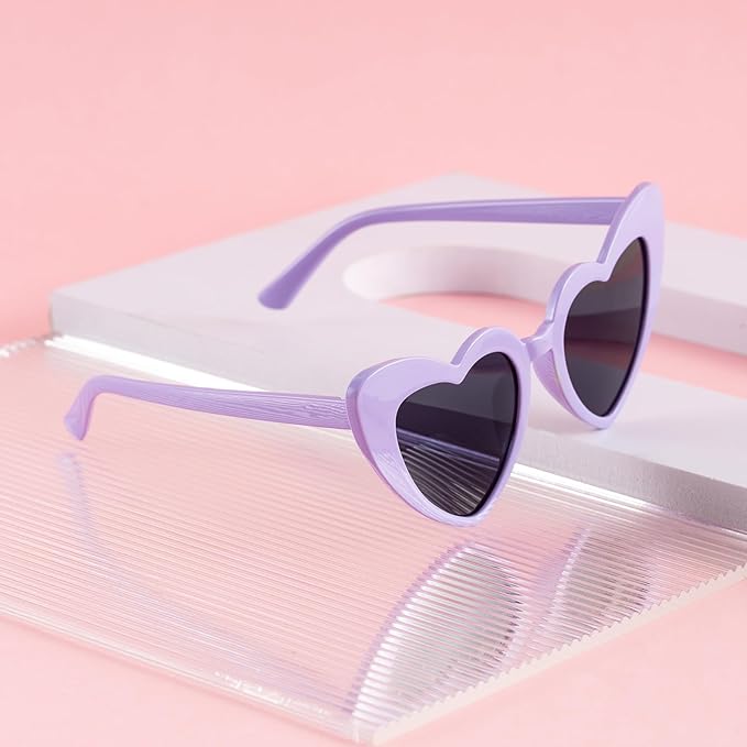 Bachelorette Party Favor Sunglasses 6 Pack, Retro Cat Eye Heart Sunglasses - Image 2
