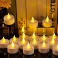 Nancia Tea Lights, Flickering Warm Yellow, 200 Hours Battery-Powered Tea Light by NanciaFlamelesscandles